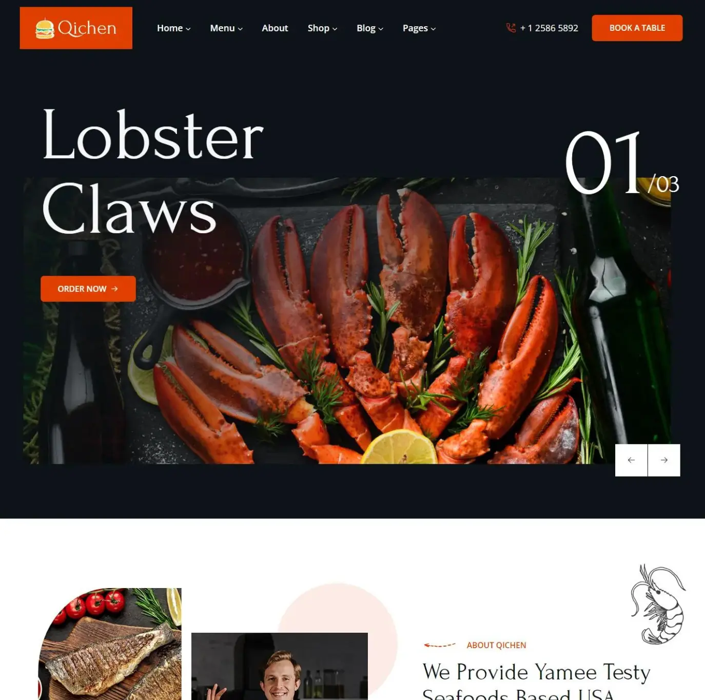 Plantilla 4you.website - Seafood 2